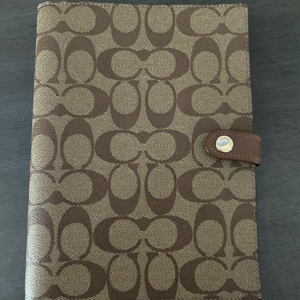 Coach Brown Signature Patterned Accessory